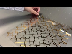 Machine à bande à mailles UV imprimant des films transparents pour l'estampage à chaud