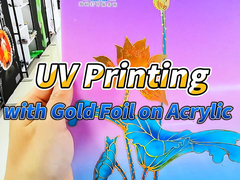 L'impression UV Baosiwei: la magie de l'impression UV avec une feuille d'or sur acrylique