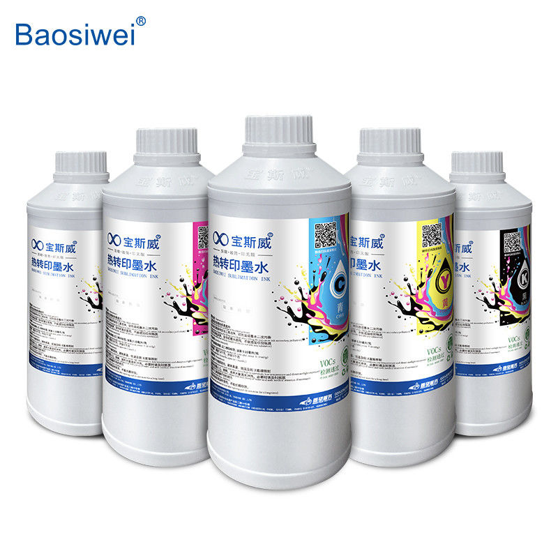 Baosiwei CMYK encre de transfert thermique C, M, Y, K 1000 ml pour une impression lisse