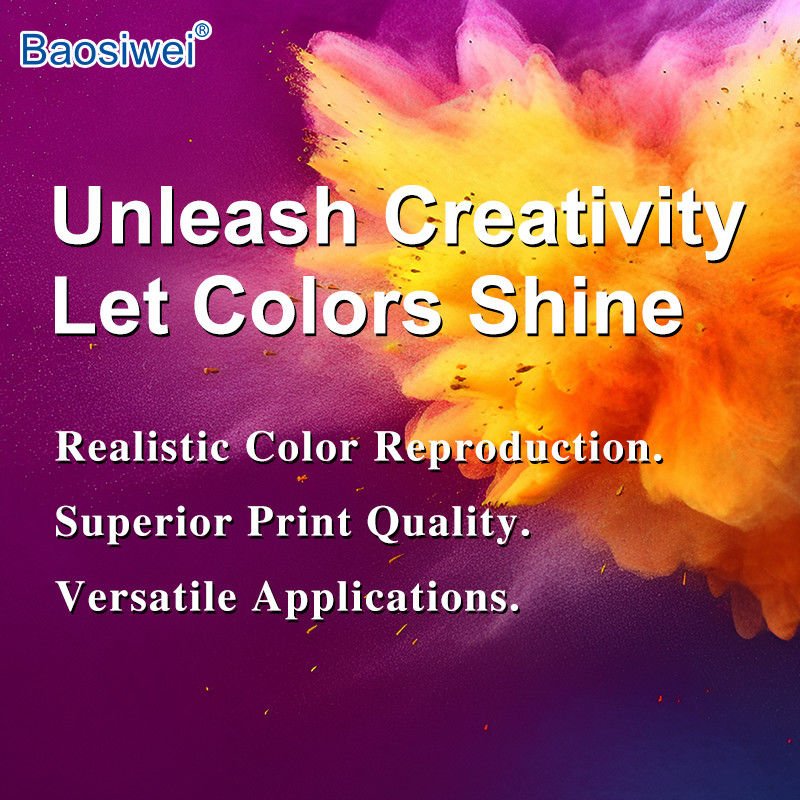 Baosiwei CMYK encre de transfert thermique C, M, Y, K 1000 ml pour une impression lisse